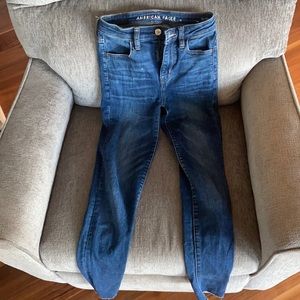 Used to be my fav blue, skinny jeans, but I outgrew them! Good quality.